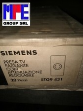 SIEMENS 5TG9431 PRESA TV PASSANTE CON ATTEM REGOLABILE  DELTA FUTURA  BIANCO