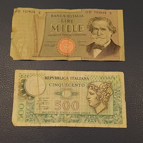 Vecchie banconote italiane - vecchie,