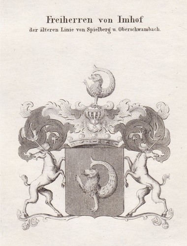1820 imhof imhoff stemma - imhof,