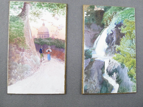 Vecchio dipinto quadro vedute - quadro,