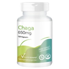 Chaga 650 mg - 120 capsule per 2 mesi, Fungo vitale funzionale | Vitamintrend