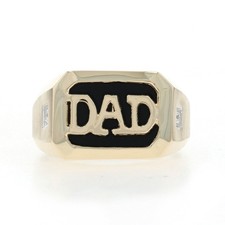 Anello Uomo Dad In Oro Giallo