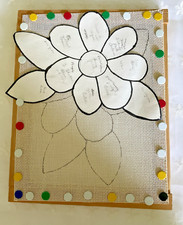 Tela disegnata linea ago 14 ct