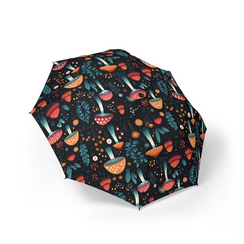 Colorful mushroom pattern - mushroom,