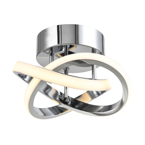 Plafoniera moderna led cromata - plafoniera,