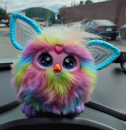 Furby boom rainbow plush - furby,