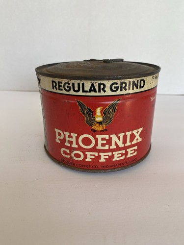 Vintage phoenix coffee tin - phoenix, 1