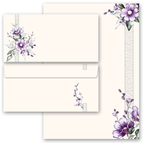 Set completo fiori - completo, viola