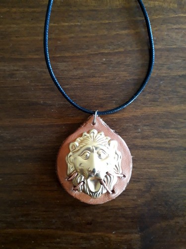 Collana testa leone - testa, di