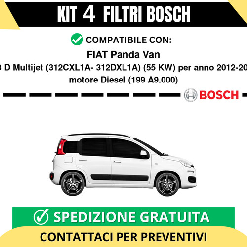 Kit bosch filtri tagliando - kit,