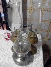 Lampade a petrolio  E Cherosene del 900 in vetro trasparente