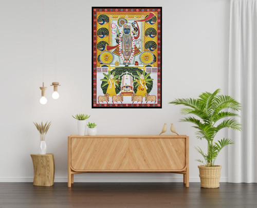 Quadro shrinathji dipinto - dipinto, a