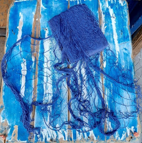 Rete pesca decorativa blu - da,