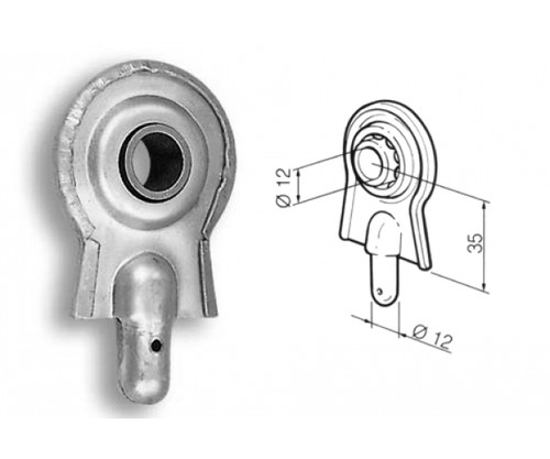 Supporto sfera con - a,