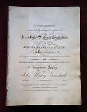 ANTICO RARO SPARTITO MUSICALE LEZIONI PIANOFORTE John Henry Griesbach + 30 OPERE