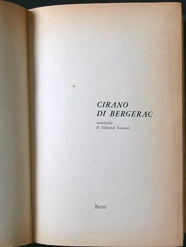 Cirano bergerac rostand - cirano, di