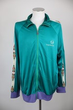 SERGIO TACCHINI GIACCA FELPA CON ZIP UOMO Tg. 52 MAN SPORT JACKET VINTAGE LOGO