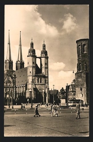 Cartolina hall saale passanti - cartolina,