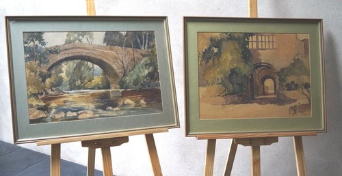 Quadri vintage acquerelli una