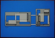 MARIO RADICE  serigrafia su cartoncino  SENZA TITOLO (4/1)