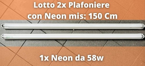 Lotto pezzi plafoniera neon - pezzi,