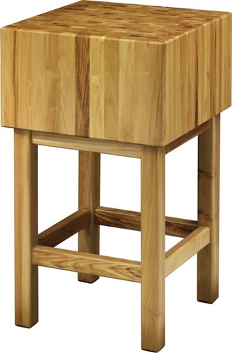 Ceppo legno con sgabello - ceppo, in
