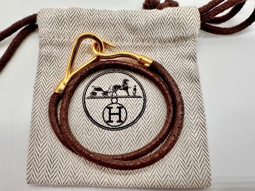 Hermès bracciale gancio pelle - hermès,