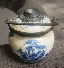 Vaso ceramica dipinti blu - ,