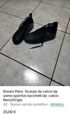 scarpe nuove da calcio con tacchetti