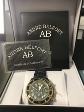 André Belfort - Orologio da polso automatico uomo Sirène Gold Black