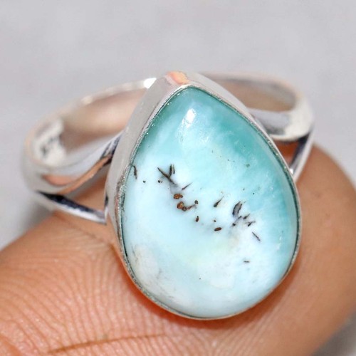 Anello larimar placcato - anello,