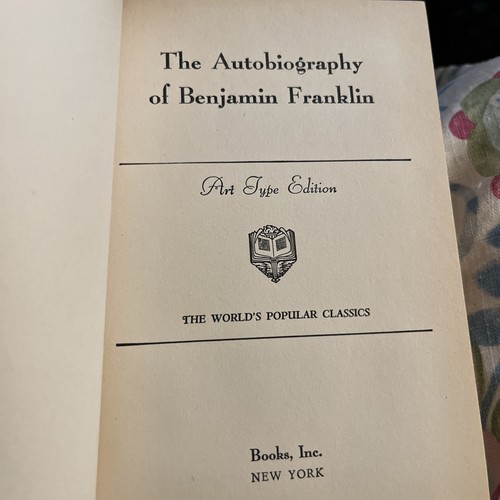 The autobiography benjamin - of,