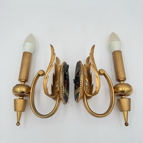Coppia applique ottone - coppia,