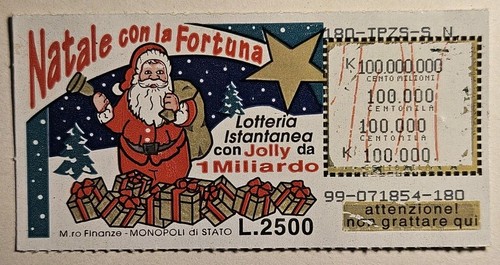 Gratta vinci vintage anni 90 - e,