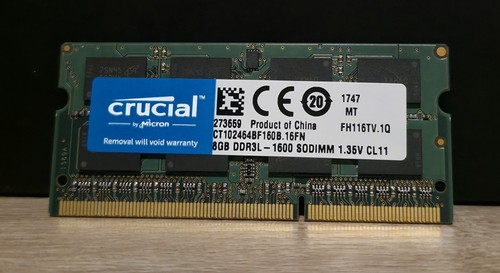 Ram crucial ddr3l 1600 - ram, 8