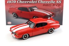 1:18 ACME 1970 Chevrolet Chevelle SS RED EYE Coupè strisce rosse/bianche