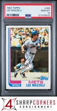 1982 TOPPS #465 LEE MAZZILLI METS PSA 10