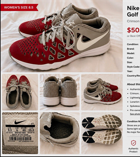 Scarpe golf nike lunar roll - golf,