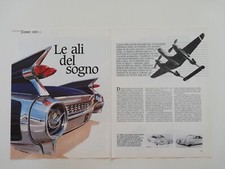 Clipping Ritaglio Articolo 1989 Auto Americane Le Ali del Sogno - Forme e Idee