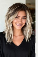 Parrucca ondulata corta Bob