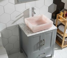 Lavabo bagno rosa quarzo - in,