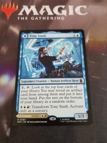 Mtg tony stark marvel - tony, super