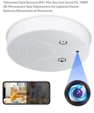 Telecamera Rilevatore Fumo WiFi Cam Senza Fili 1080P HD Microcamere Movimento 
