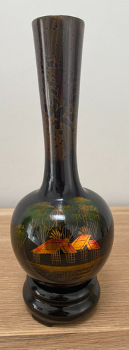 Vaso bocciolo legno laccato