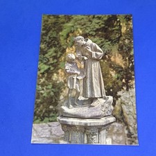 ASSISI SAN FRANCESCO RICEVE DUE TORTORE DA UN CONTADINO CARTOLINA VINTAGE