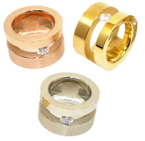 Anello acciaio inox donna con - inox,