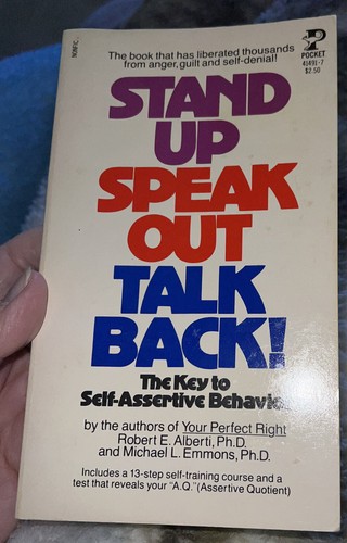 Stand speak out - up, back