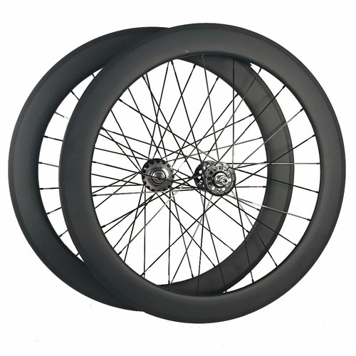 Set ruote bici - pista, carbonio