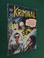 KRIMINAL n.300 LE BARE DI GHIACCIO Ed. Corno (1971) MAGNUS BUNKER Fumetto