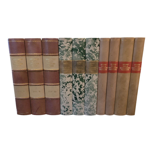 Libri finti pelle policroma - finti,
